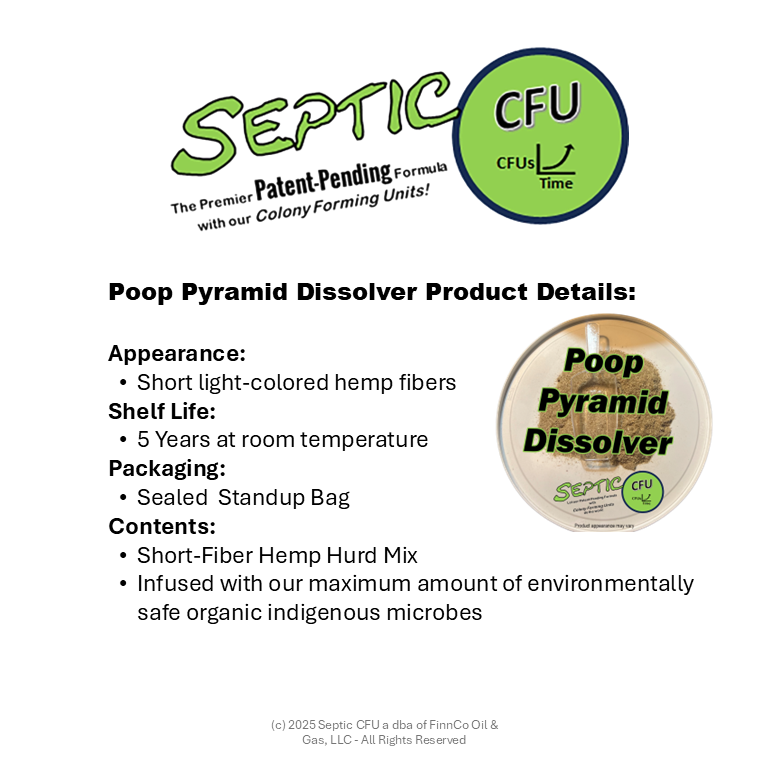Poop Pyramid Dissolver and Preventative