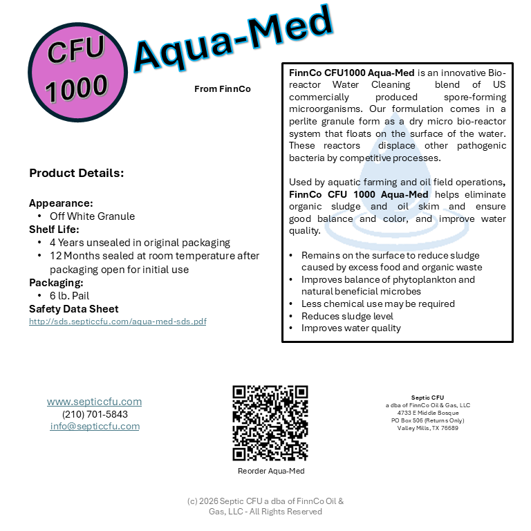 FinnCo CFU1000 Aqua-Med