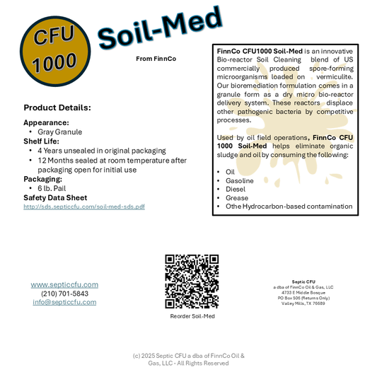 FinnCo CFU1000 Soil-Med
